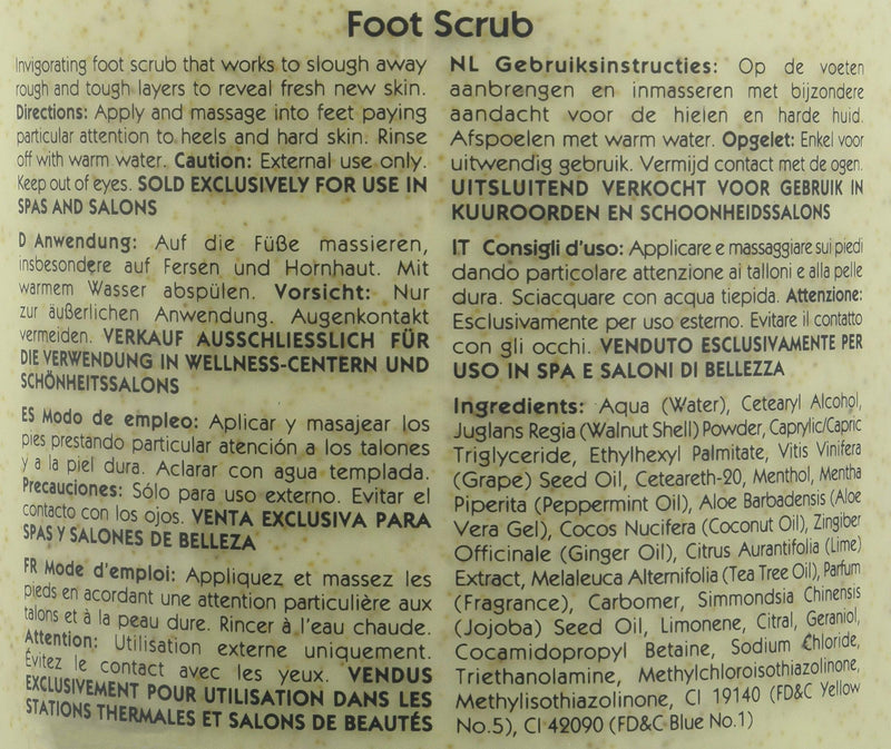 Kaeso Foot Scrub, Lime and Ginger Tingle, 1200 ml - NewNest Australia