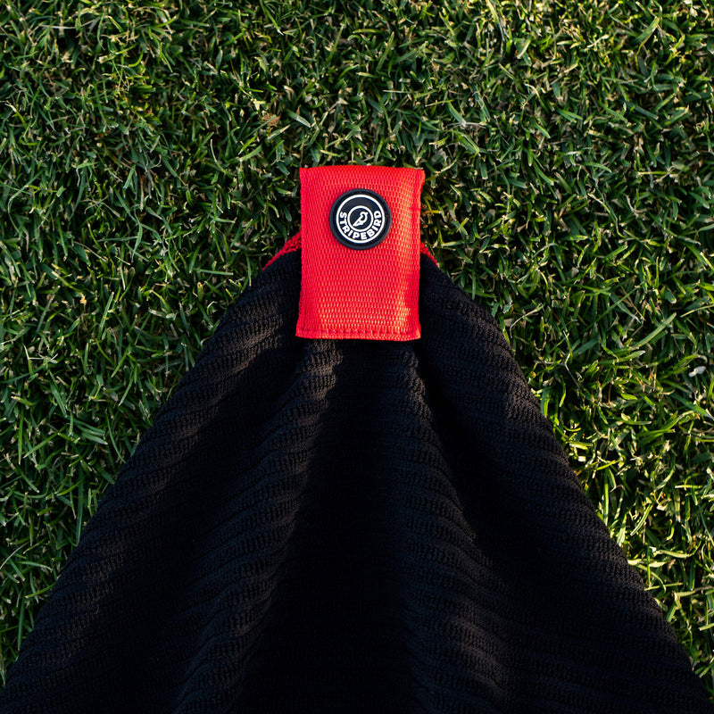 Stripebird - Magnetic Clip for Golf Towel (Major Red) - (Highest Strength Magnet) - Easily Access Golf Towel While You Golf - Attaches to Golf Cart, Clubs or Golf Hub - Removable from Towels Major Red - NewNest Australia