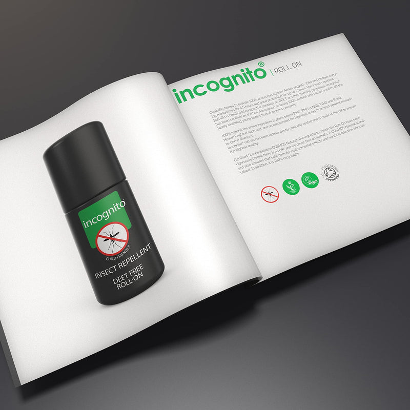 incognito anti mosquito bite pen 50 ml | Maximum effect, vegan, without DEET | Effectively protects against mosquitoes and other biting insects Anti-insect roll-on for adults and children - NewNest Australia