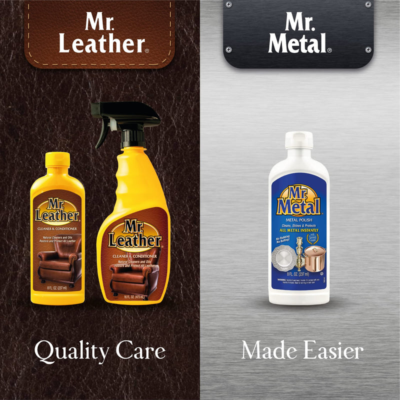 MR. LEATHER Cleaner and Conditioner (16 oz) - Water-Repellant Leather Conditioner to Shine & Protect – Leather Protector Spray – Use as Sofa Cleaner, Boot Cleaner, or Furniture Cleaner - NewNest Australia