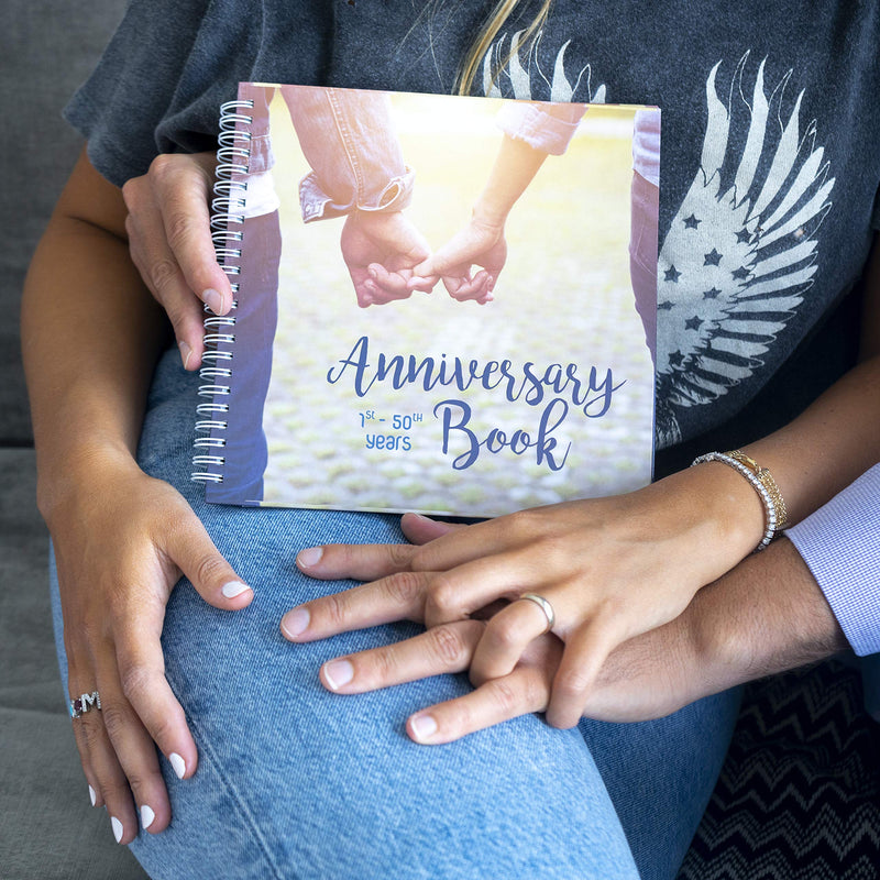 Unconditional ROSIE Wedding Anniversary Memory Book | A Hardcover Journal to Document Anniversaries from The 1st to The 50th Year | Wedding Gifts for Bride and Groom | Wedding Planner Book - NewNest Australia