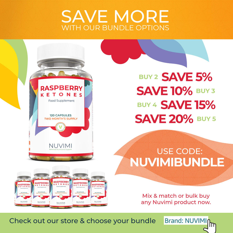 Raspberry Ketones 4000mg - 120 Raspberry Ketone Tablets (2 Month’s Supply) - Raspberry Ketones Max Strength Capsules, Created to Increase Results - UK Made to GMP Standards, by NUVIMI® - NewNest Australia