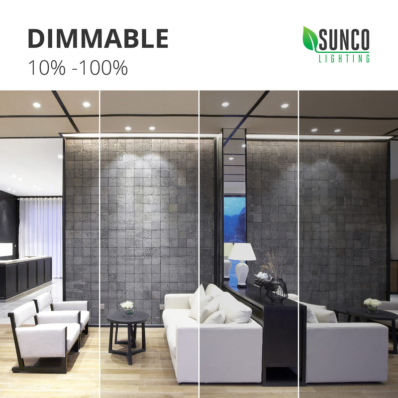 Sunco Lighting 1 Pack 5/6 Inch LED Recessed Downlight, Gimbal, Selectable Light, 5 Colors (2700K/3000K/3500K/4000K/5000K), 12W=60W, Dimmable, Adjustable, Damp Rated, Simple Installation – UL 5 Cct in One (27k,3k,35k,4k,5k) - NewNest Australia