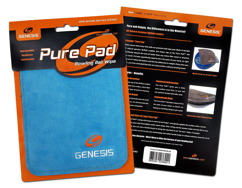 Genesis Pure Pad Buffalo Leather Ball Wipe Blue - NewNest Australia