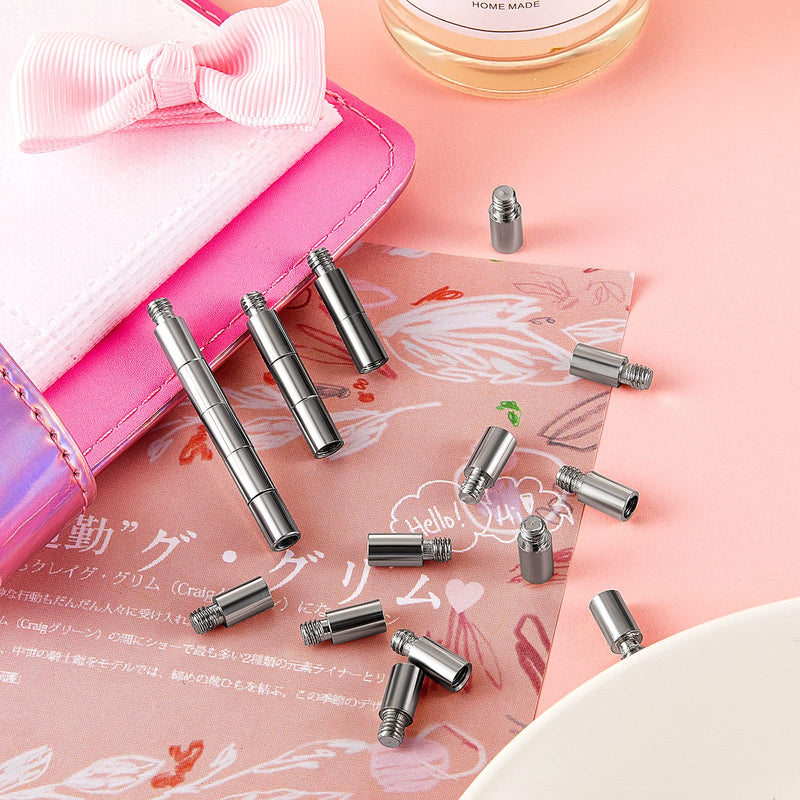 40 Pieces Album-Scrapbook Extension Posts 12 x 5 mm Extension Screws Album Extension Post Replacements Compatible with Pioneer Photo Albums, Post-Bound Refillable Photo Album - NewNest Australia