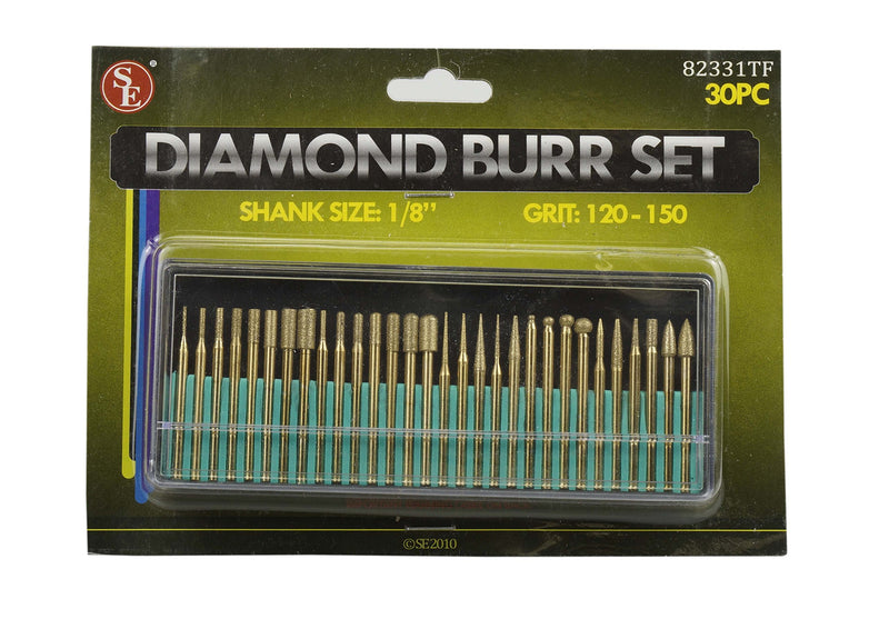 SE 30-Piece Set of Titanium-Coated Diamond Burrs, Grits 120-150 - 82331TF 1 Pounds - NewNest Australia