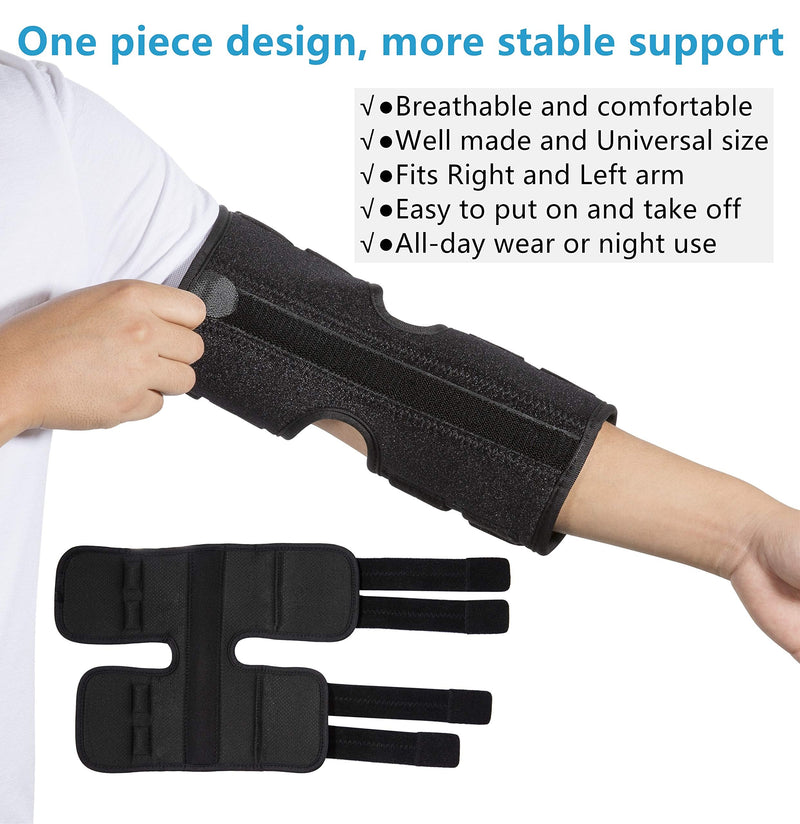 Elbow Brace Support Splint for Cubital Tunnel Syndrome and Arthritis Pain Relief , Adjustable Angle Stabilizer Brace ,Prevent Excessive Bending at night,Fits left and right Arms for Woman and Man- L Large - NewNest Australia