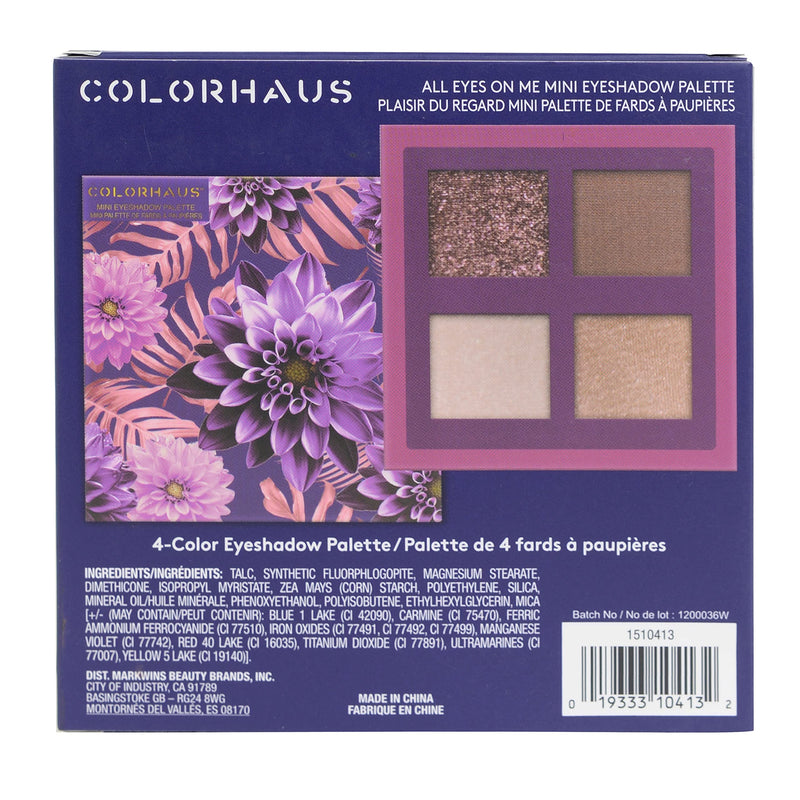 Colorhaus Mini All Eyes on Me - Eyeshadow Palette - Mini Palette with 4 Eyeshadow Shades, Professional Makeup Kit to Always Keep in Your Bag - Makeup Gift Set for Girls, Teenagers and Women - NewNest Australia