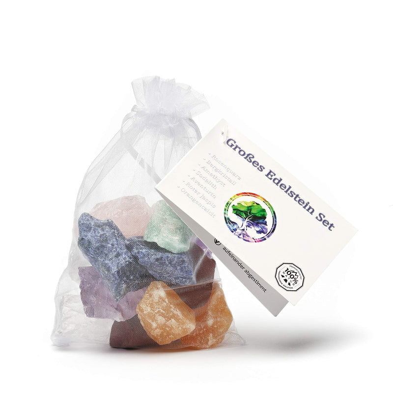 Large Water Stone Mix | 100% Natural Stones | Healing Stones Set With The 7 Most Popular Natural Stones | 300 G Precious Stones For Drinking Water | Premium Water Stones For Water Treatment - NewNest Australia