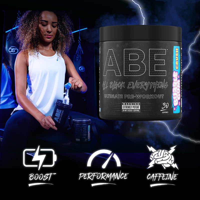Applied Nutrition Abe All Black Everything Pre Workout Powder - Energy, Physical Performance With Citrulline, Creatine, Beta Alanine, Caffeine (315 G - 30 Servings) (Strawberry Mojito) - NewNest Australia