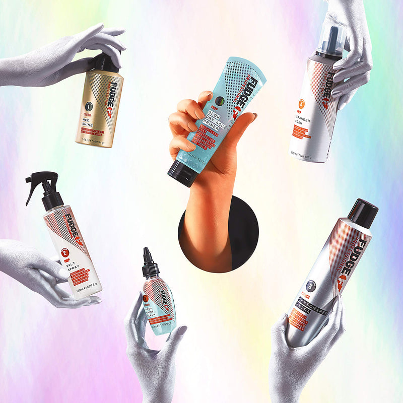 Fudge Professional Blow Dry Hair Styling Serum, Aqua Blow Dry Primer, Infused with Hyaluronic Acid, Heat Protection Up To 230 Degrees, Adds Natural Body and Volume, Hair Styling For Women, 150 ml - NewNest Australia
