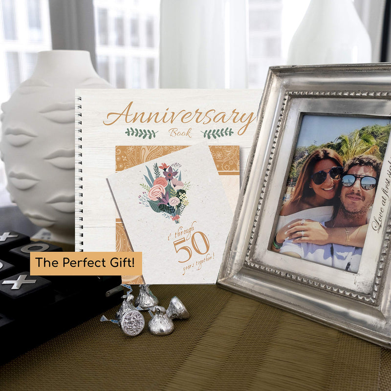 Unconditional ROSIE Wedding Anniversary Book - A Hardcover Journal to Document Wedding Anniversaries from The 1st to The 50th Year - Wedding Gifts for Bride and Groom - Wedding Planner Book - NewNest Australia