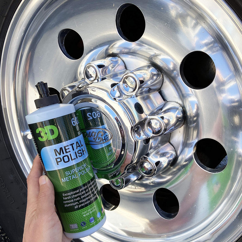 3D Metal Polish - Heavy Duty Multi Purpose Polish, Cleaner, Restorer and Protectant for Metal, Aluminum, Chrome 16oz. 16oz. - NewNest Australia