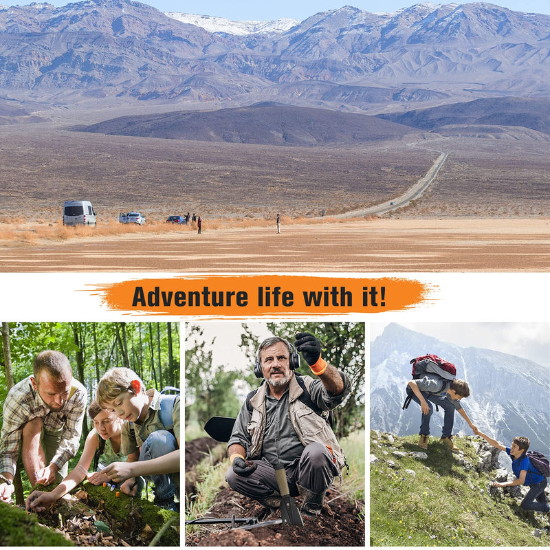 FLYEGO Backpacking Trowel Shovel, Hiking Camping Shovel Trowel, Handy Poop Trowel, Hand Shovel Trowel Ultralight, with Carrying Pouch, for Metal Detecting, Digging, Gardening, Outdoor Black - NewNest Australia