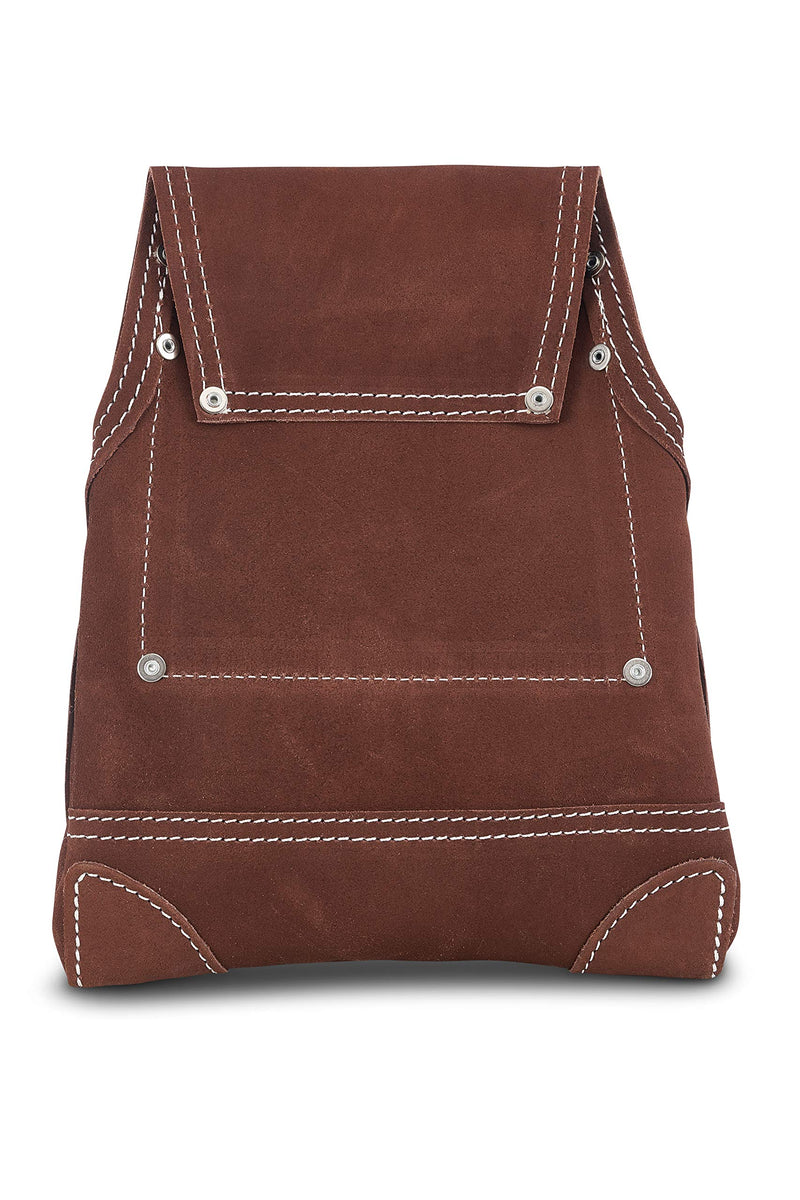 AWP 10-Pocket Suede Tool Pouch | Durable General Construction Leather Tool Pouch | Brown - NewNest Australia
