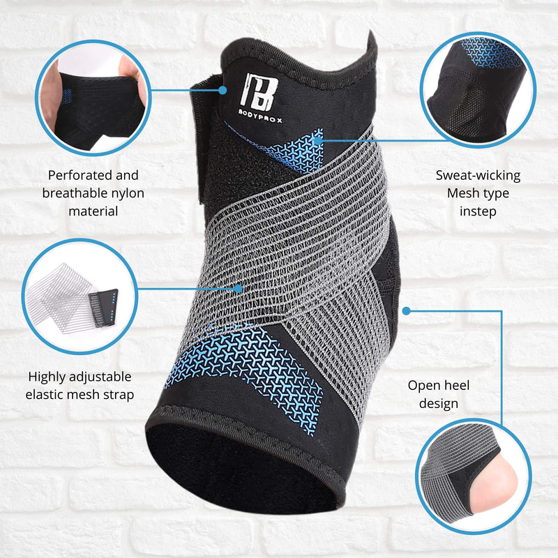 Ankle Brace for Women and Men, Ankle Support with Adjustable Compression Strap for Sprained Ankle, Injury Recovery and More! (Small) S (Pack of 1) - NewNest Australia