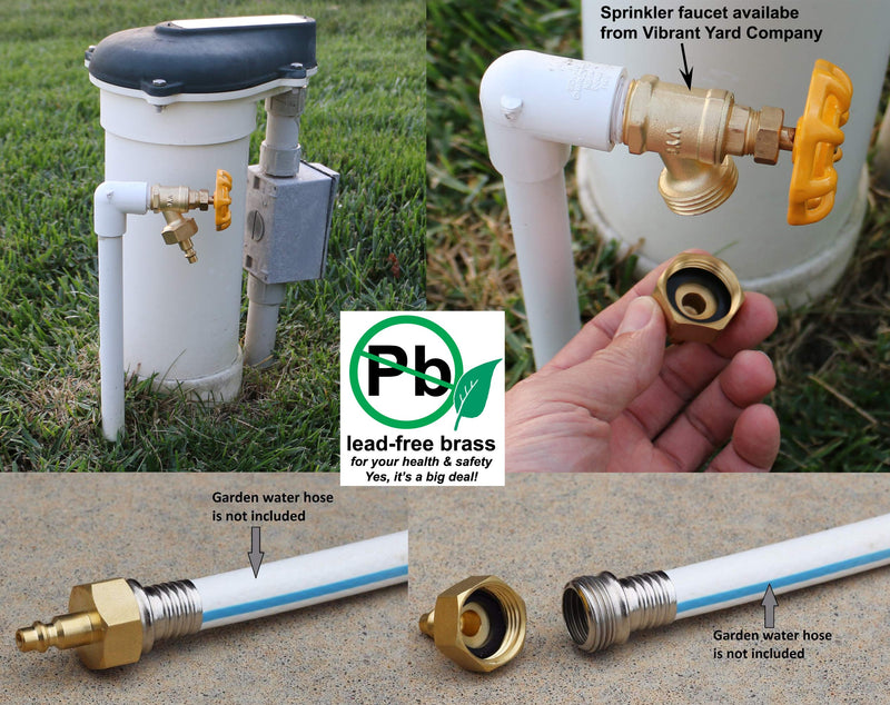 Winterize Sprinkler Systems And Outdoor Faucets: Air Compressor Quick-Connect Plug To Female Garden Faucet Blow Out Adapter Fitting (Solid Lead-Free Brass) - NewNest Australia