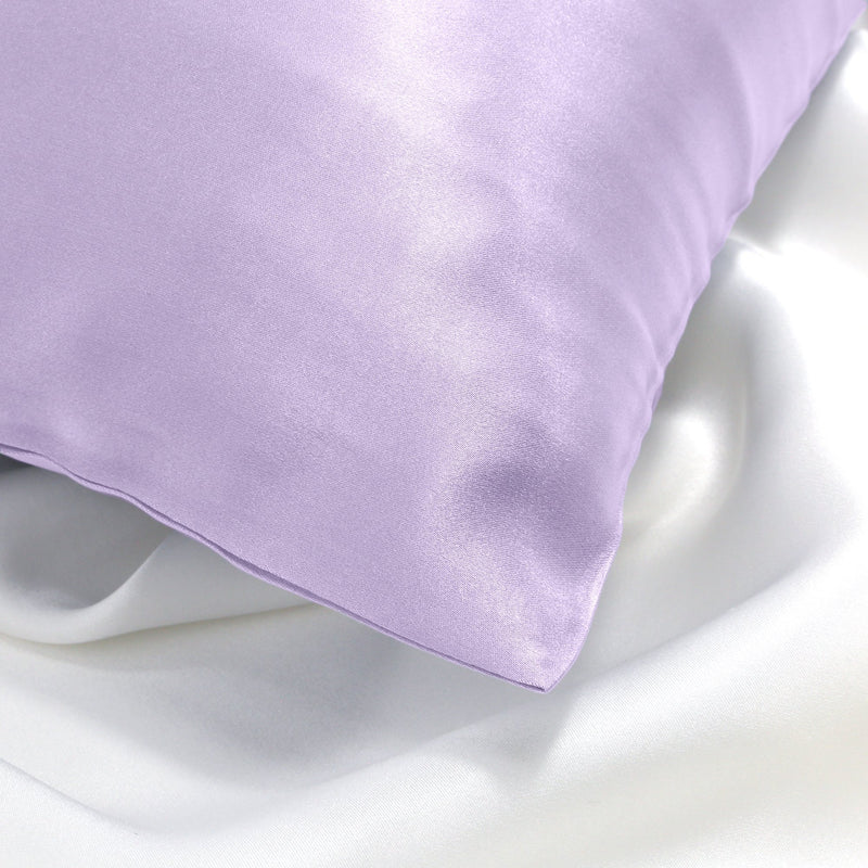 Spasilk 100% Pure Silk Pillowcase for Hair and Skin Beauty, Queen/Standard Size Pillow, 1 Pack Queen 20"x30" (1 Pack) Lavender - NewNest Australia