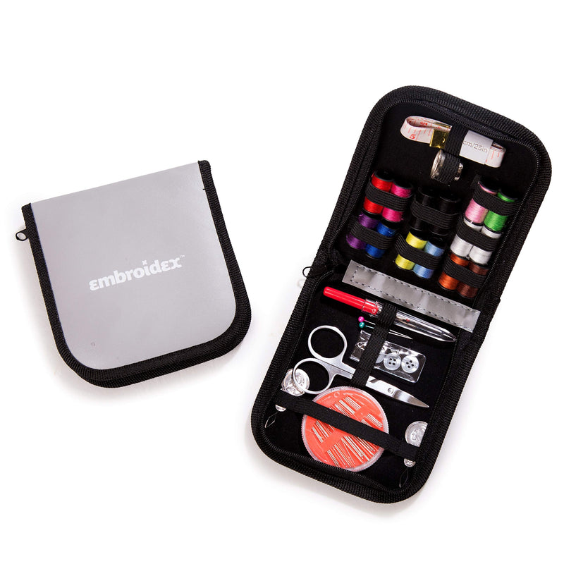 Embroidex Sewing Kit for Home, Travel & Emergencies - Filled with Quality Notions Scissor & Thread - Great Gift - NewNest Australia