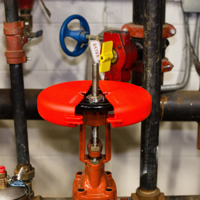 Lockout Safety Supply 7247 Gate Valve Lockout, 6.5" - 10" Wheel, Red - NewNest Australia