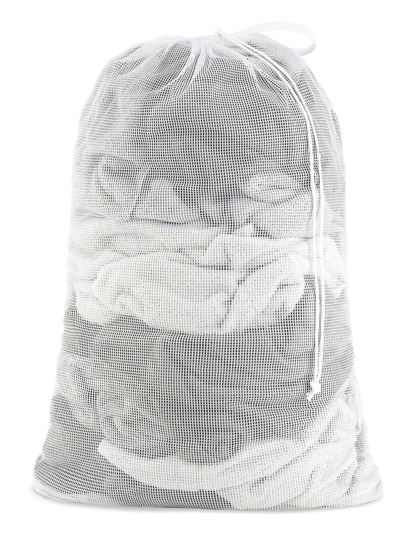 NewNest Australia - Whitmor Mesh Laundry Bag - White, 6154-111 