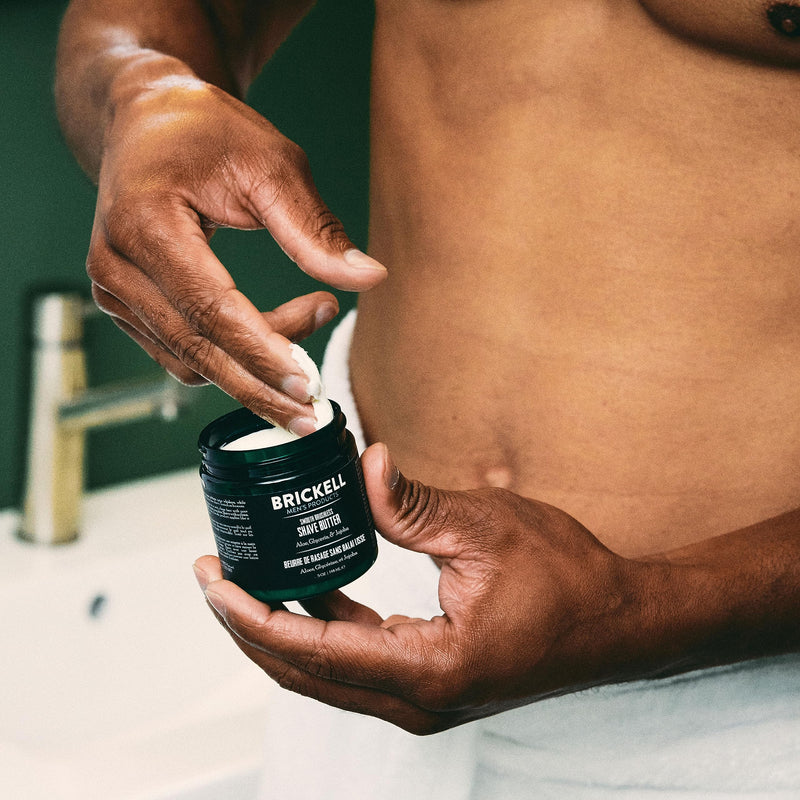 Brickell Men's Products Smooth Brushless Shaving Butter - Natural and Organic (Odorless, 59 mL) Odorless 59 ml (Pack of 1) - NewNest Australia