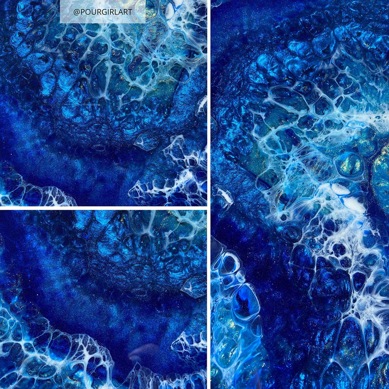 MEYSPRING Pacific Blue Epoxy Resin Color Pigment - 50 Grams - Great for Resin Art, Epoxy Resin, and UV Resin - Mica Powder for Epoxy Resin - NewNest Australia