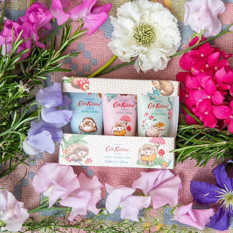 Cath Kidston Hedgehogs Hand Cream Trio Gift Box Travel Size, 3 x 30 ml Garderners Club - NewNest Australia