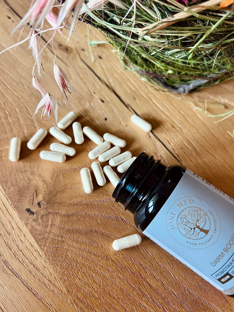 Jonimed - Gut Kulturen Probiotic - 20 High Dose Bacteria Strains With Acacia Fiber, Without Inulin - 90 Vegan/Gastric Juice-Resistant Capsules - Intestinal Booster Made In Germany - NewNest Australia