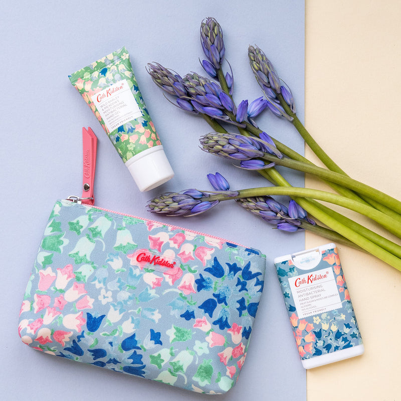 Cath Kidston Beauty Bluebells Cosmetic Pouch, 30Ml Hand Cream & 15Ml Moisturising Antibacterial Hand Spray - NewNest Australia