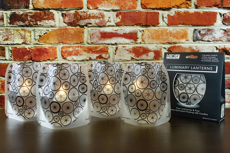 NewNest Australia - MODGY Spoke Frosted Luminaries Four Pack 