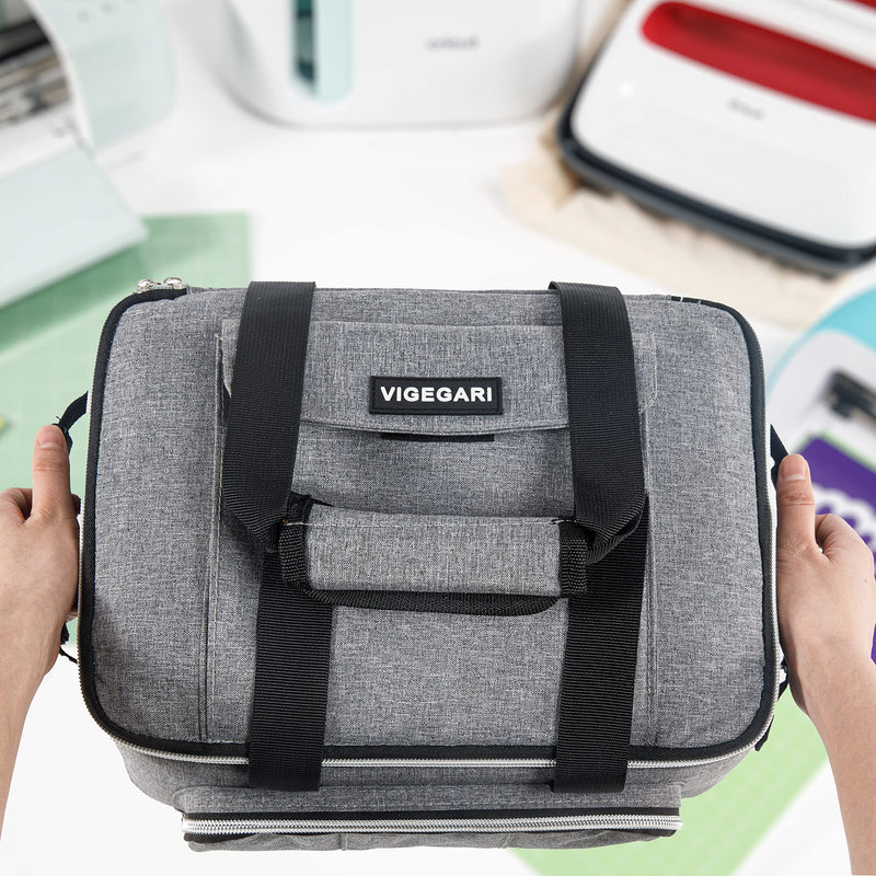 Carrying Case for Cricut Joy, Cricut Carrying Case Compatible with Cricut Easy Press Mini, Tote Bag for Cricut Joy Accessories and Supplies, Grey. - NewNest Australia