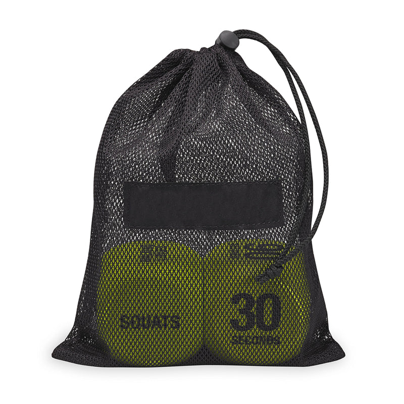 SPRI Exercise Dice (6-Sided) - Game for Group Fitness & Exercise Classes - Includes Push Ups, Squats, Lunges, Jumping Jacks, Crunches & Wildcard (Includes Carrying Bag) - NewNest Australia