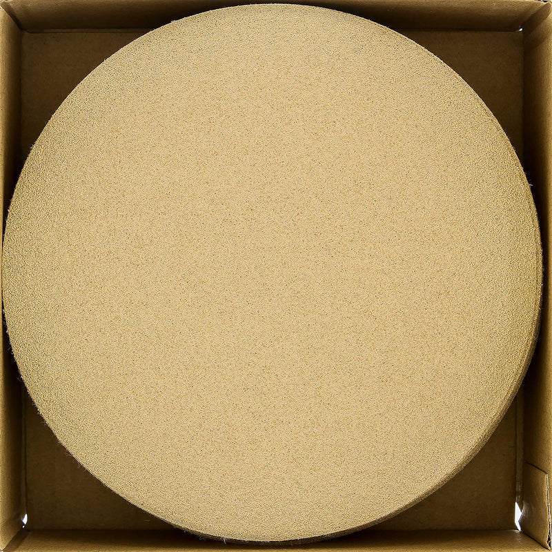 Dura-Gold Premium 6" Gold Sanding Discs - 60 Grit (Box of 25) - Hook & Loop Backing Sandpaper Discs for DA Orbital Sanders, Finishing Coarse-Cut Abrasive - Sand Automotive Car Paint Woodworking Wood 60-Grit - NewNest Australia