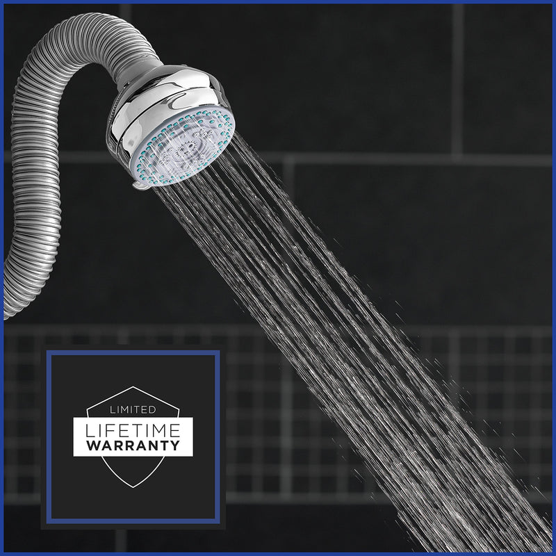 Waterpik High Pressure Flexible Neck Best Adjustable Shower Head for All Heights Chrome 6 Mode NML-603, 2.5 GPM - NewNest Australia