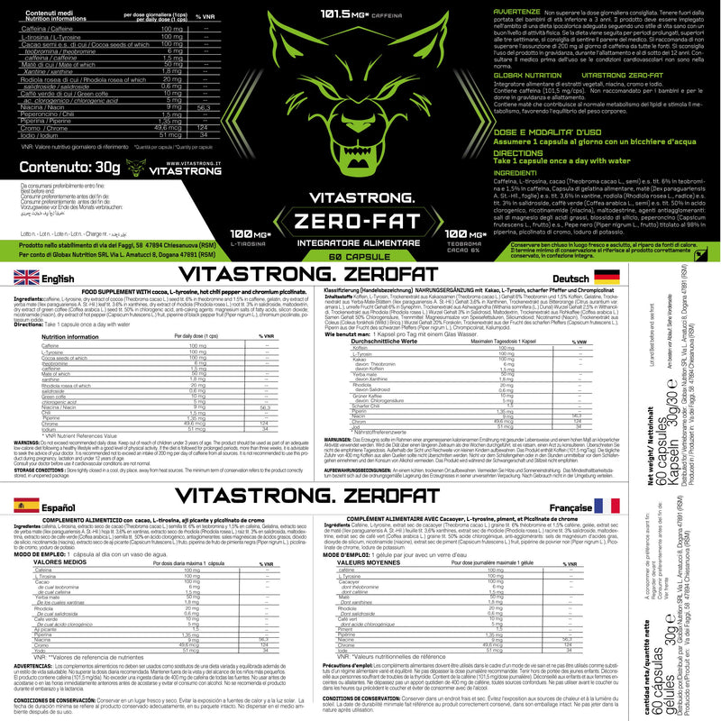 Vitastrong Zero-Fat Slimming Fast Fat Burner | Metabolism Accelerate Weight Loss Tablets, Fat Burner | Thermogenic Drainage For Fat Loss | For Men And Women High Quality - NewNest Australia