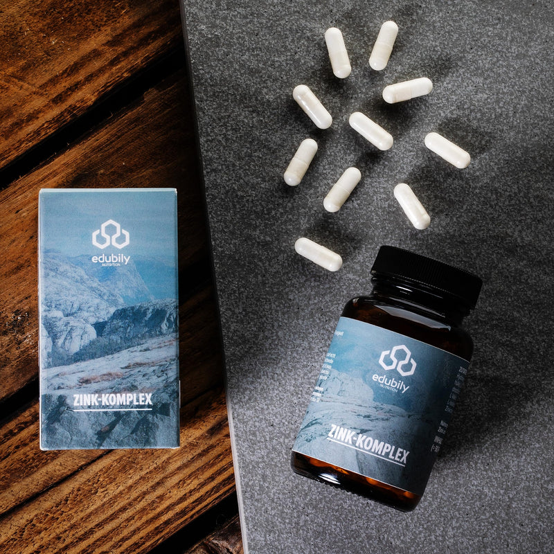 edubily nutrition® Zinc • Zinc complex with triple formula of zinc glycinate, zinc citrate and zinc gluconate • With essential amino acids (90 capsules) 90 pieces (pack of 1) - NewNest Australia