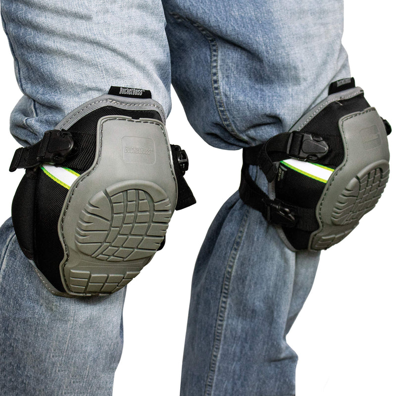 Bucket Boss - Molded GelDome Nonmar Knee Pads, KneeKeeper HV Kneepads (GX2), Grey Nonmar Cap - NewNest Australia