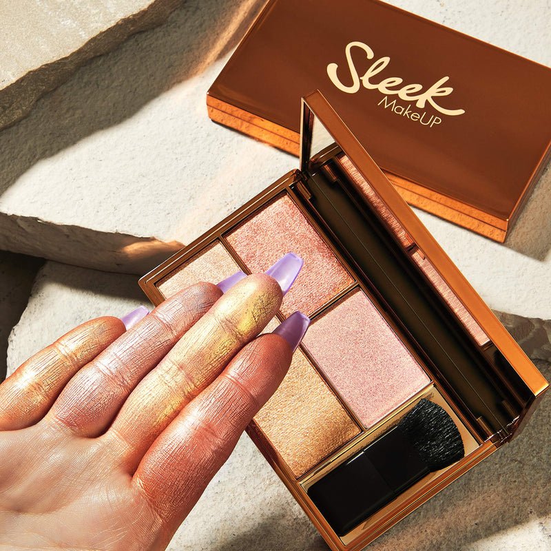 Sleek MakeUp Highlighting Palette Long Lasting Lightweight Intense Colour Easy to Blend, Copperplate, 9 gram - NewNest Australia