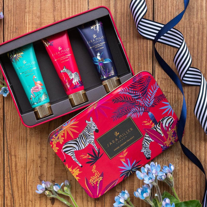 Sara Miller Tahiti Trilogy Hand Cream in Tin Box Gift Set, 260 g Hand Cream Tin - NewNest Australia