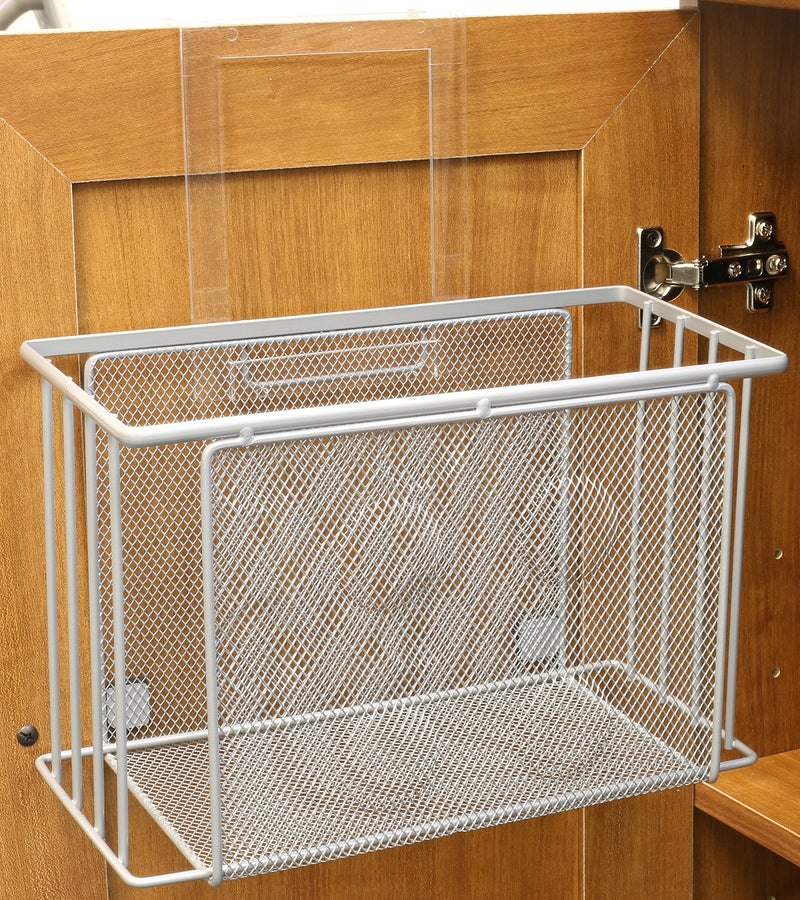 NewNest Australia - DecoBros Over Cabinet Door Organizer Holder, Silver 