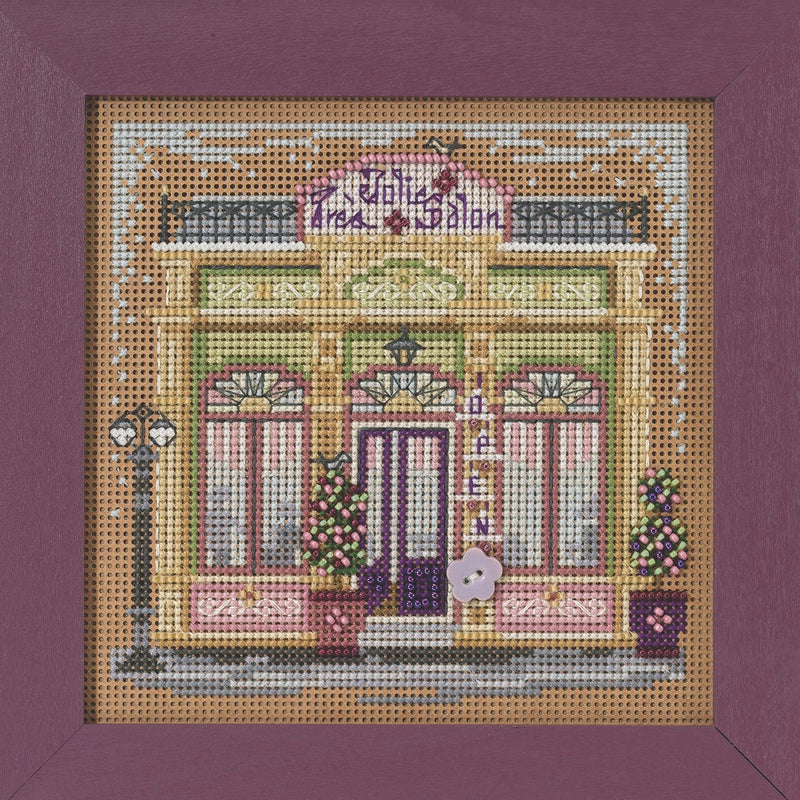 Tres Jolie Salon Beaded Counted Cross Stitch Kit Mill Hill 2022 Buttons & Beads Spring MH142213 - NewNest Australia