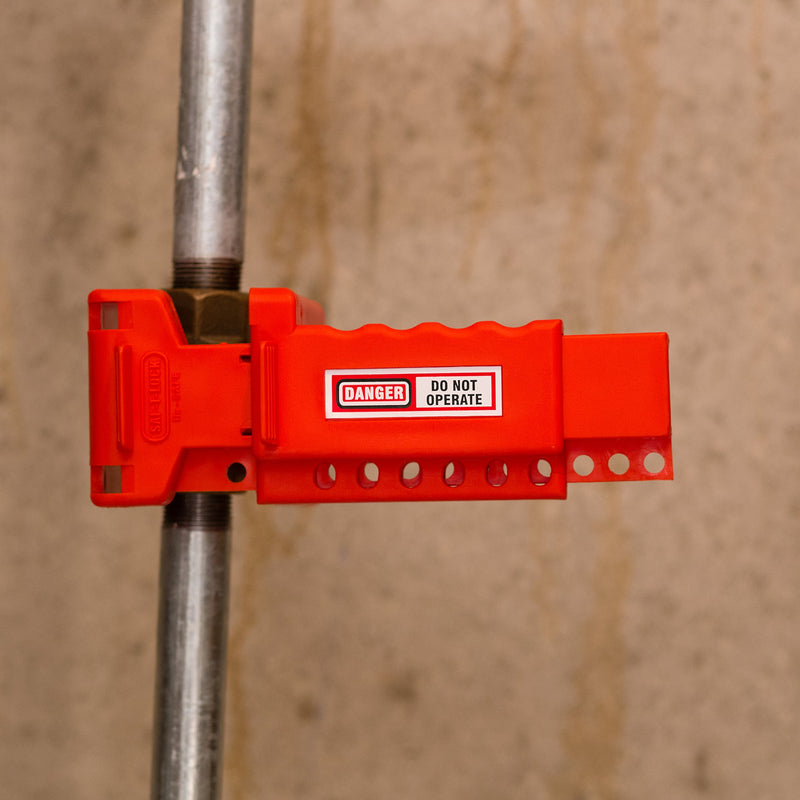 Lockout Safety Supply 7250 Ball Valve Lockout, 1.5" - 2.5" Diameter, Red - NewNest Australia