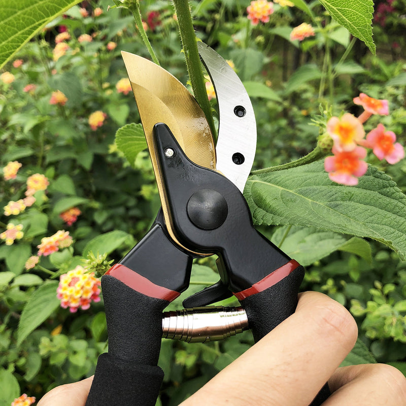 gonicc 8" Professional Premium Titanium Bypass Pruning Shears (GPPS-1003), Hand Pruners, Garden Clippers. - NewNest Australia