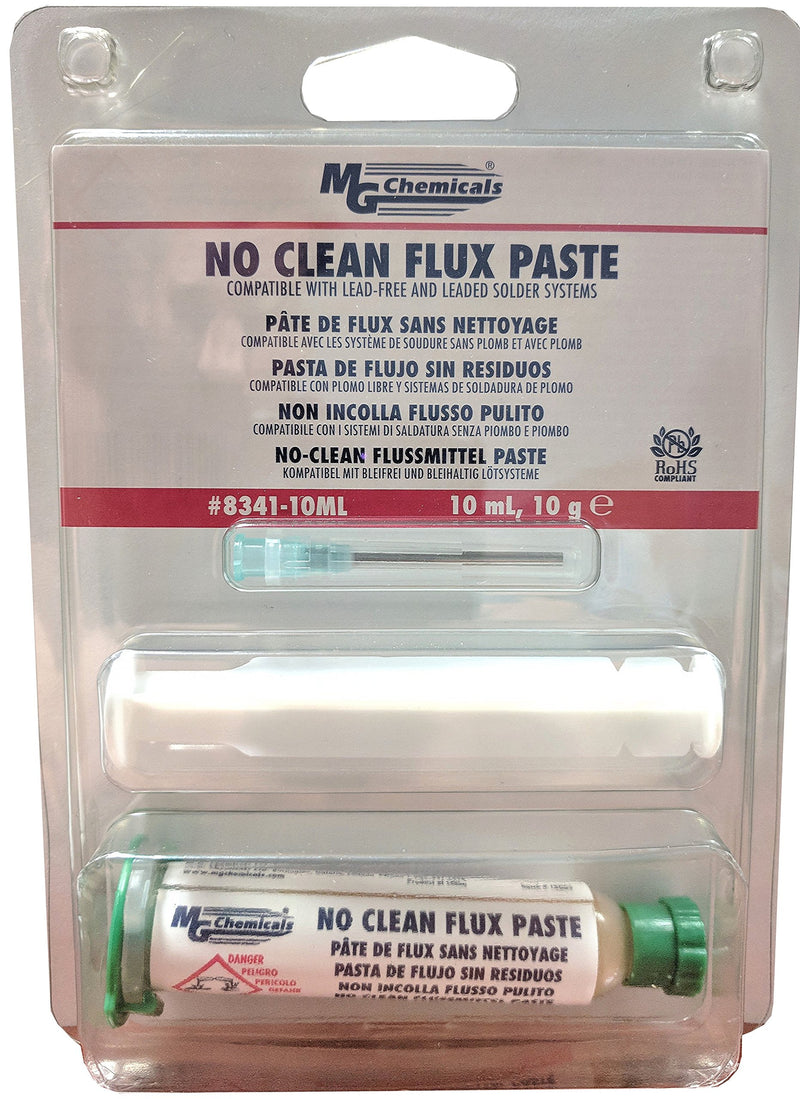 MG Chemicals - 8341-10ML 8341 No Clean Flux Paste, 10 milliliters Pneumatic Dispenser (Complete with Plunger & Dispensing Tip) - NewNest Australia