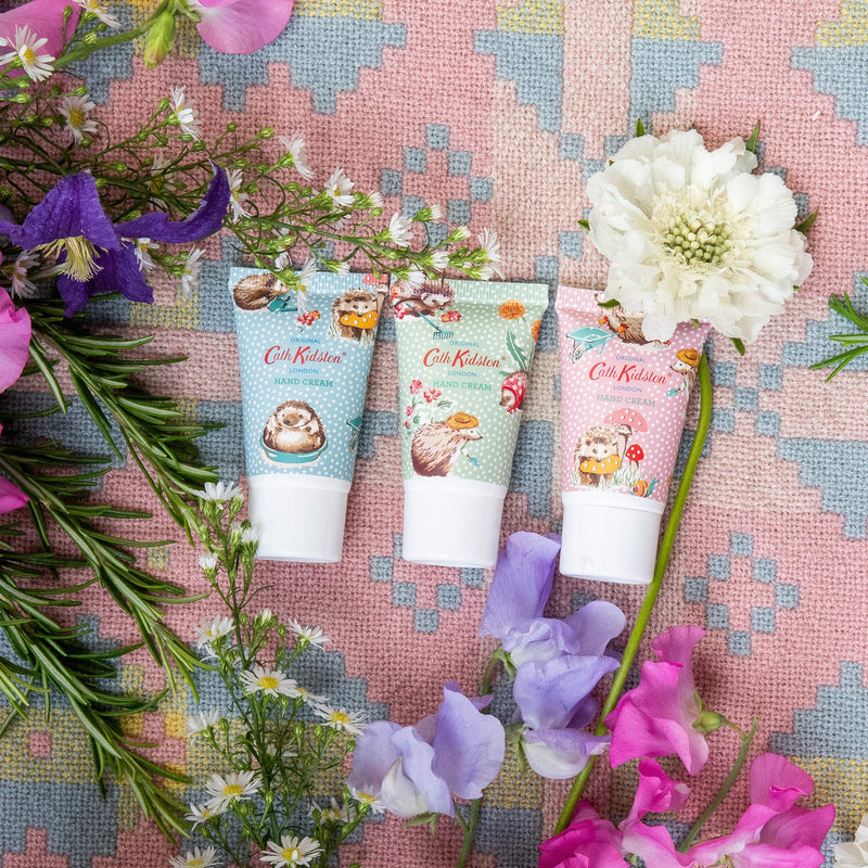 Cath Kidston Hedgehogs Hand Cream Trio Gift Box Travel Size, 3 x 30 ml Garderners Club - NewNest Australia