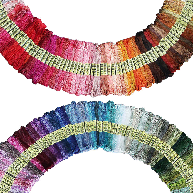 ATDAWN Rainbow Color Embroidery Thread,Cross Stitch Threads, Bracelets Floss, Crafts Floss (200 Colour) - NewNest Australia