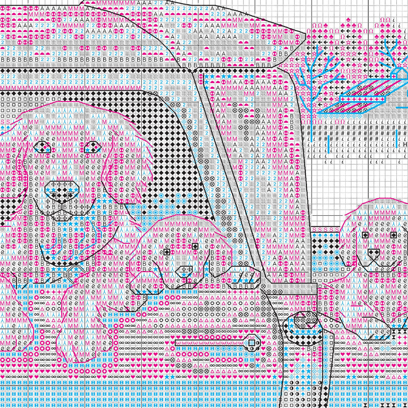 Dimensions Golden Ride Dog Cross Stitch Set, 14" x 10", 14 Count Ivory Aida 4 Piece - NewNest Australia