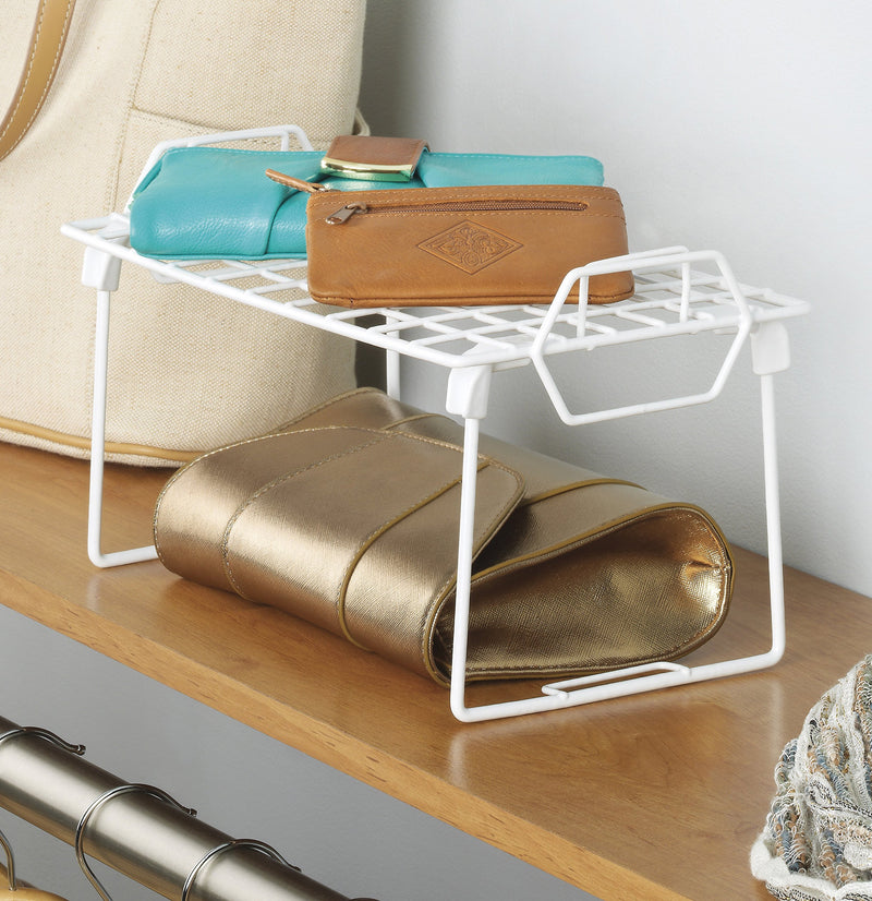 NewNest Australia - Whitmor Wire Grid Stacking Shelf Small 