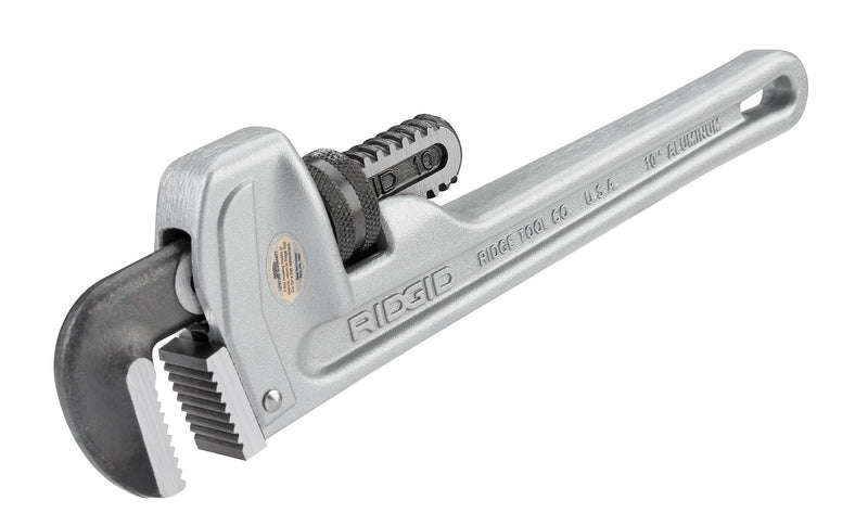 RIDGID 31090 Model 810 Aluminum Straight Pipe Wrench, 10-inch Plumbing Wrench Small - NewNest Australia